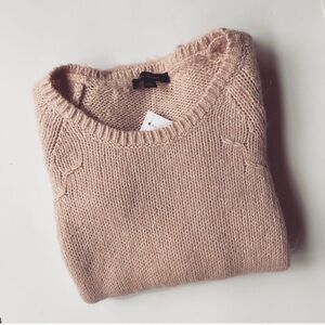 NWT Ann Taylor Blush pink wool knit sweater